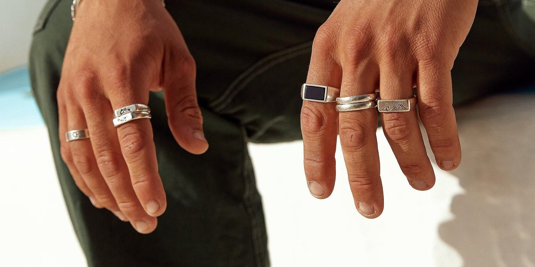 Model showcasing Billie Jo's layered necklace look