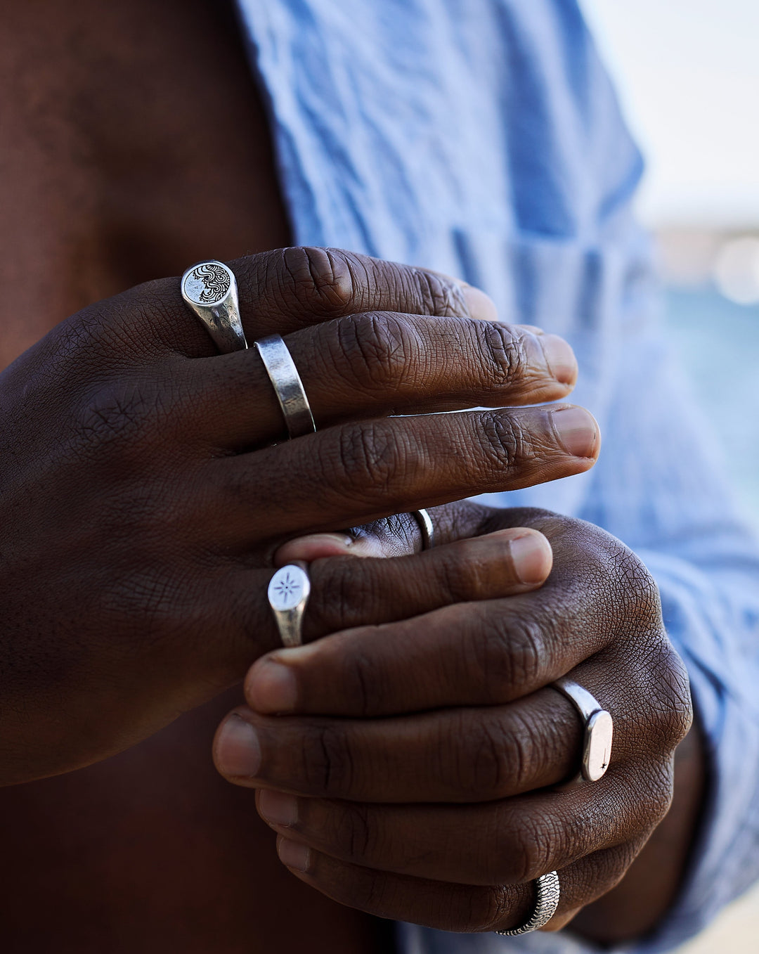 Serenity Ring | 925 Sterling Silver Thin Band Ring | Billie Jo – Billie Jo