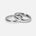 Stackable Billie Jo rings arranged for modern minimalist style.